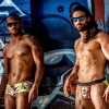 The NoRal Apparel Banded Ice Cream Brief & Ice Cream Brief.  Photography: Digital Obsession. Models: Allante & Matt